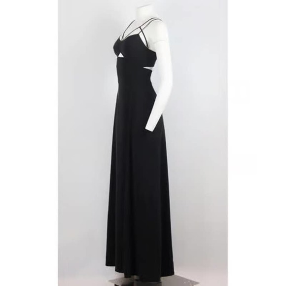 NWT L'AGENCE Elsa Maxi Dress in Washed Black - Picture 2 of 4